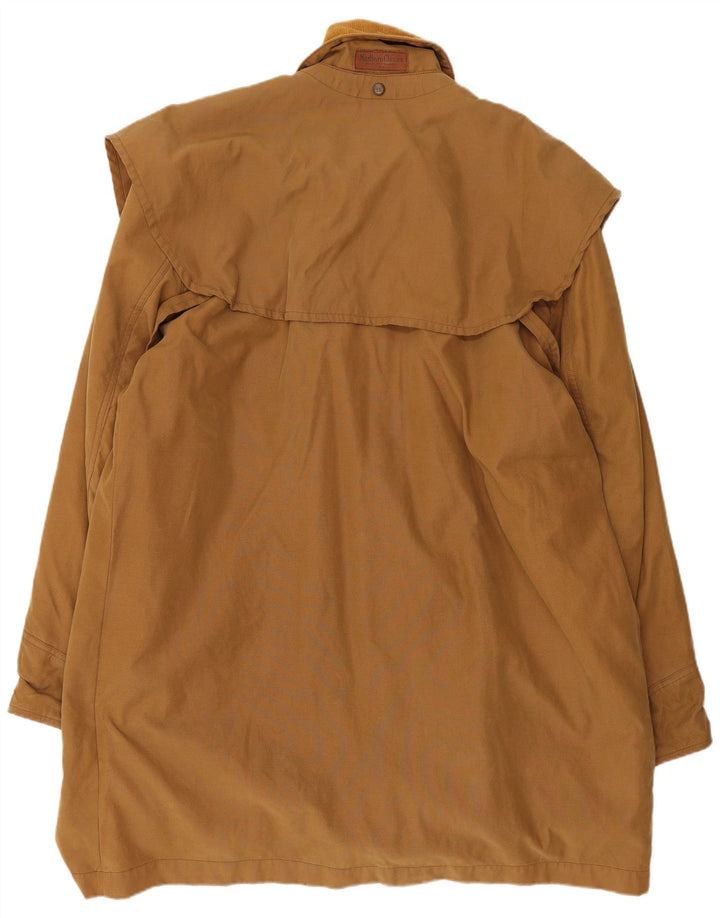 Marlboro Classics Abrigo tipo capa para hombre Reino Unido 40 Grande Algodón beige