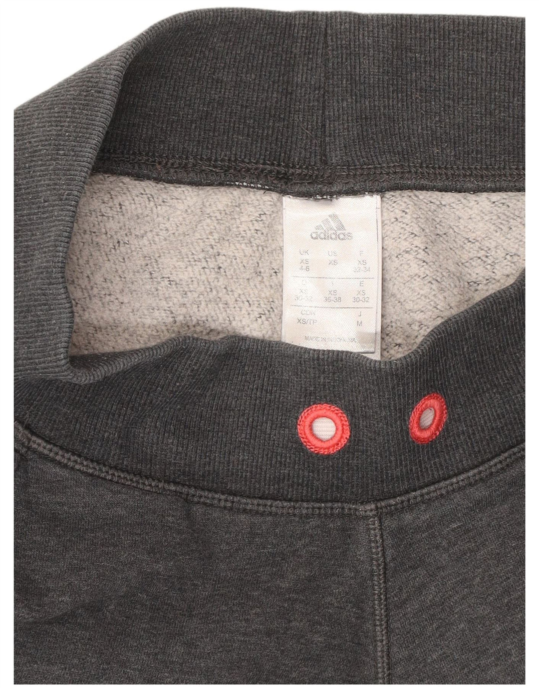 ADIDAS Pantalones de chándal gráficos para mujer Joggers UK 4/6 XS Gris Algodón