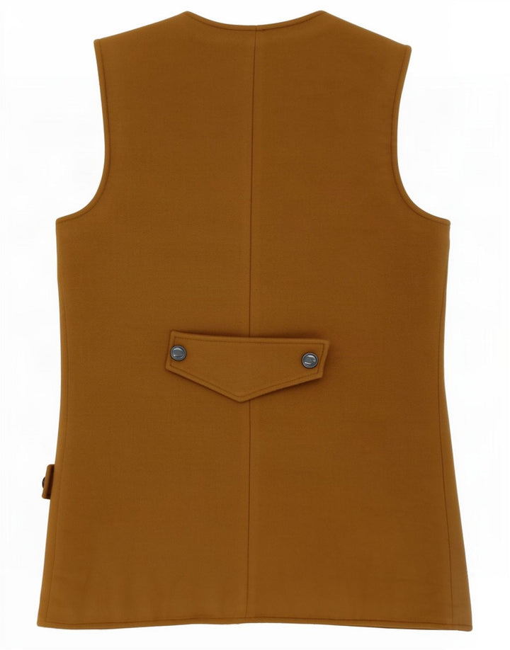 Vintage Mujer Gilet Reino Unido 14 Medio Caqui