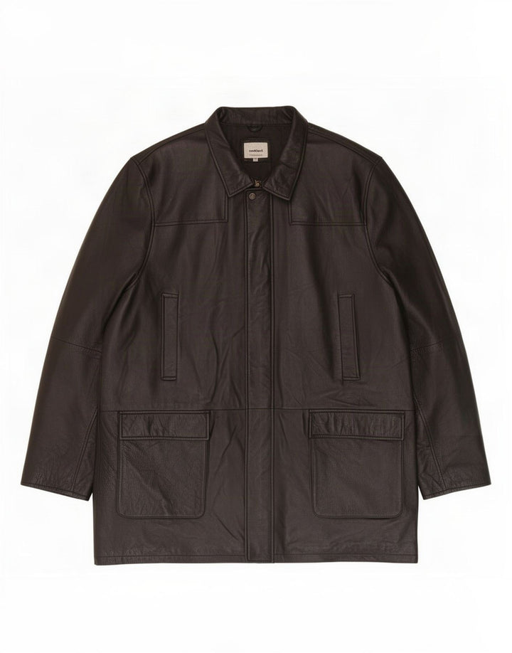 Conbipel Chaqueta de cuero para hombre IT 58 2XL Negro