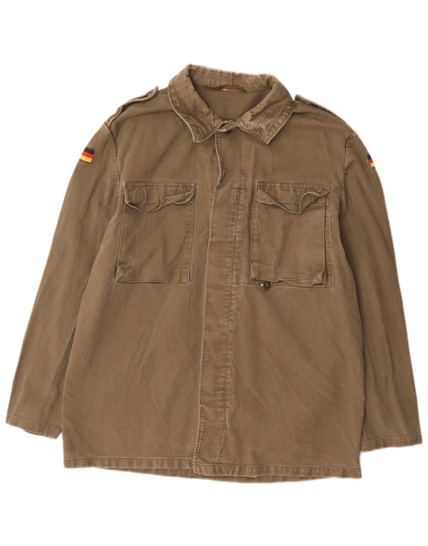 Vintage hombres chaqueta militar Reino Unido 40 grande caqui