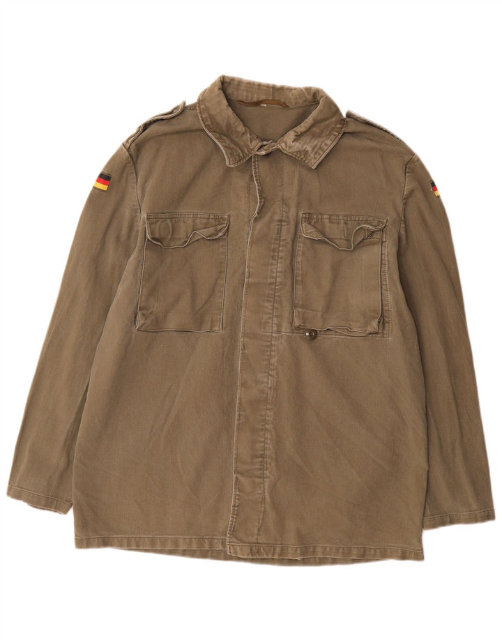 Vintage hombres chaqueta militar Reino Unido 40 grande caqui