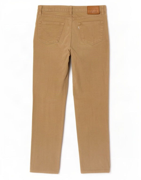 Pantalón recto de pana Levi's para hombre W34 L29 Algodón beige