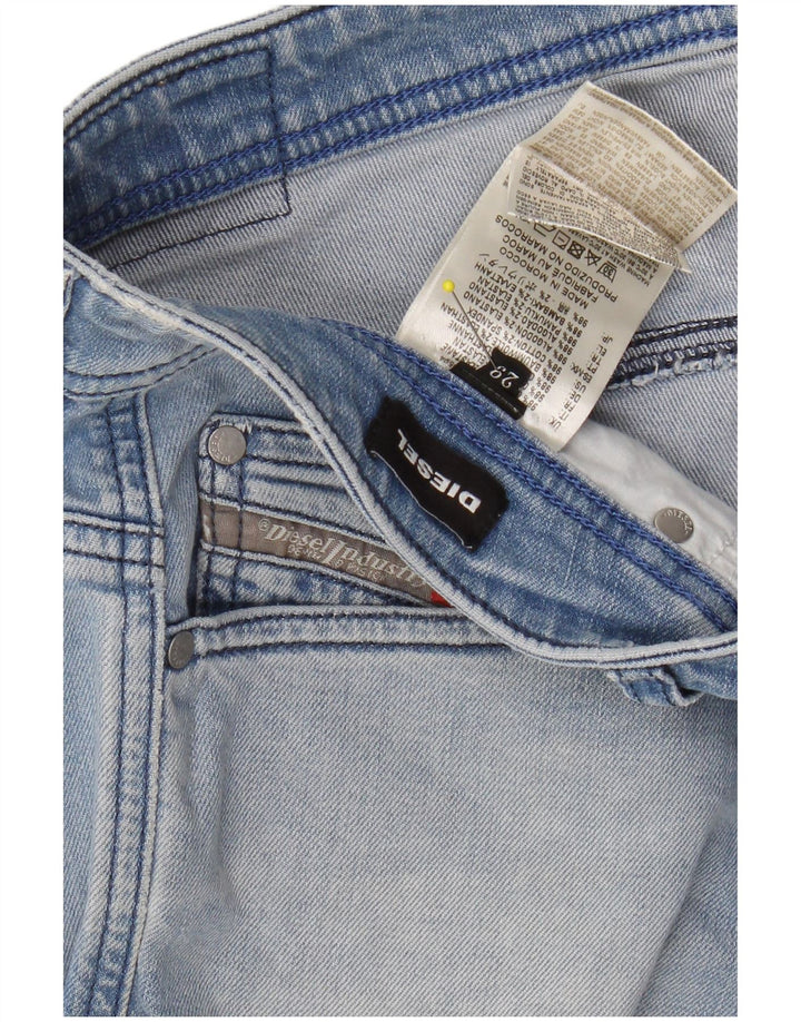 DIESEL Shorts Vaqueros Mujer W29 Azul Medio Algodón