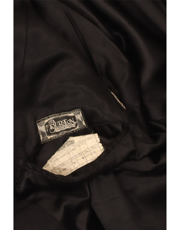 Burton Chaqueta tipo blazer extragrande con doble botonadura para mujer UK 6 XS Negro