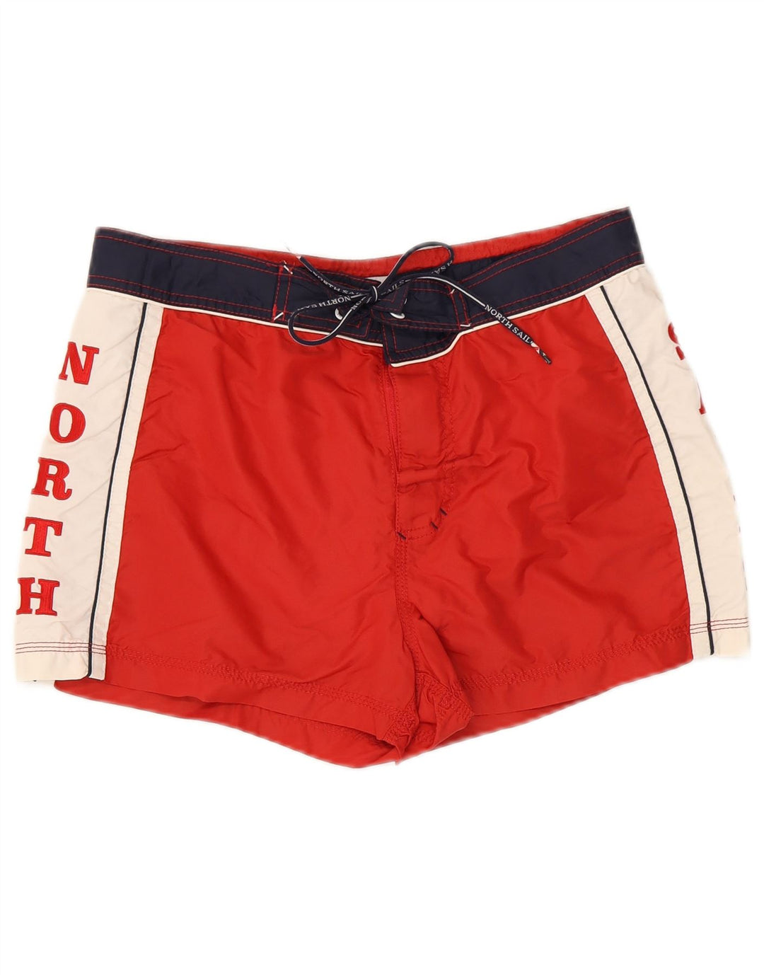 North Sails Hombre Bañador Gráfico Pequeño Rojo Colorblock Poliamida