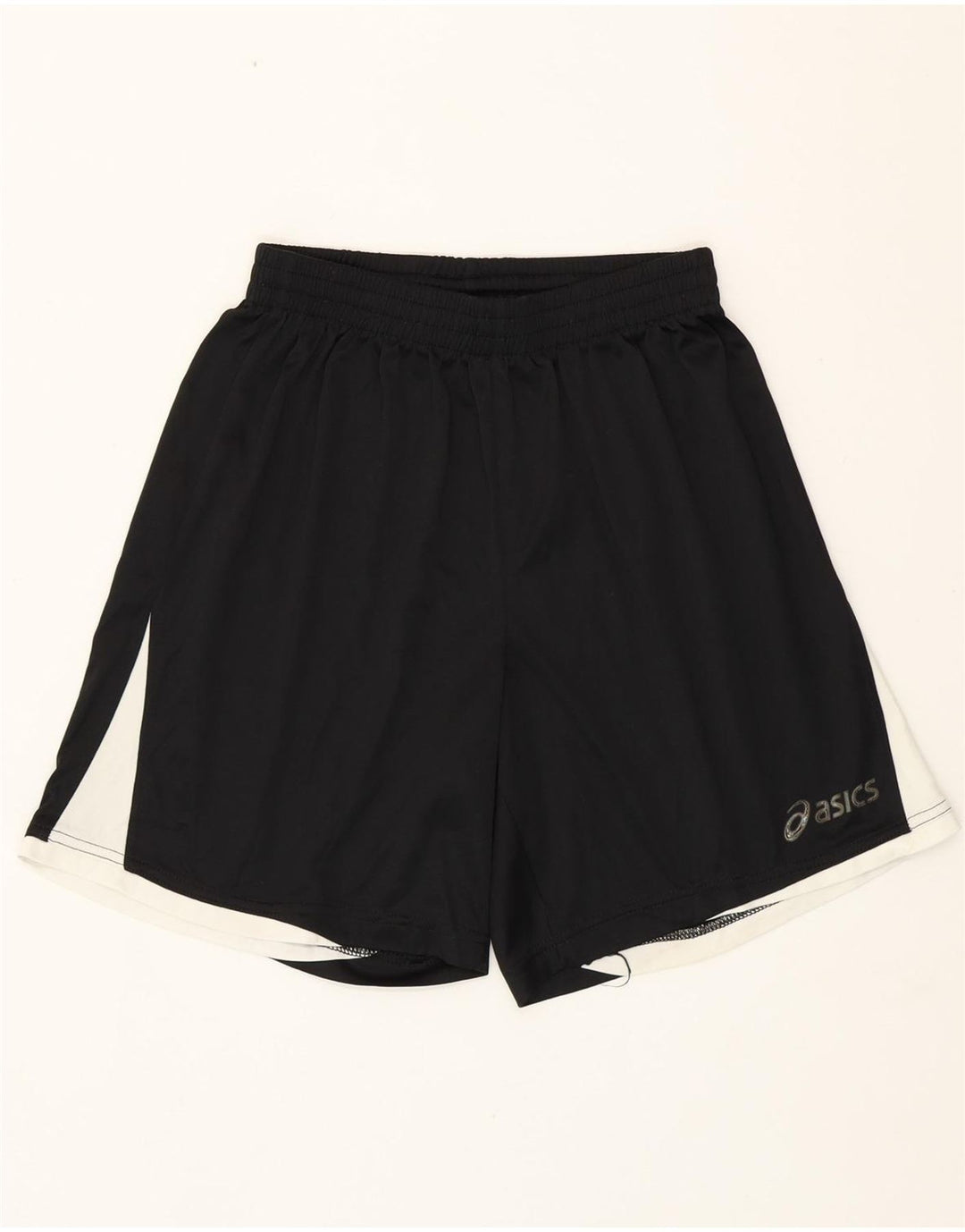 Asics Pantalones cortos deportivos para niños 13-14 años Grande Negro Colorblock Poliéster