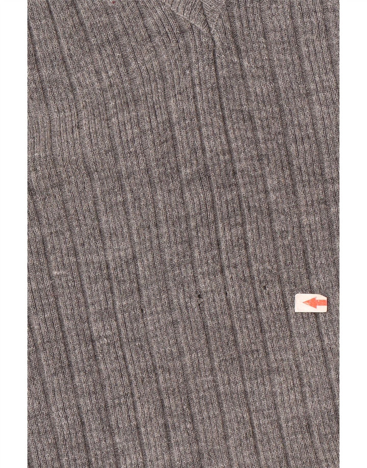 Vintage hombres chaleco tanque top pequeño gris