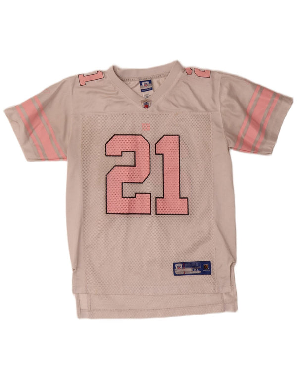 Reebok Camiseta gráfica NFL para niños 14-15 años XL Blanco Colorblock