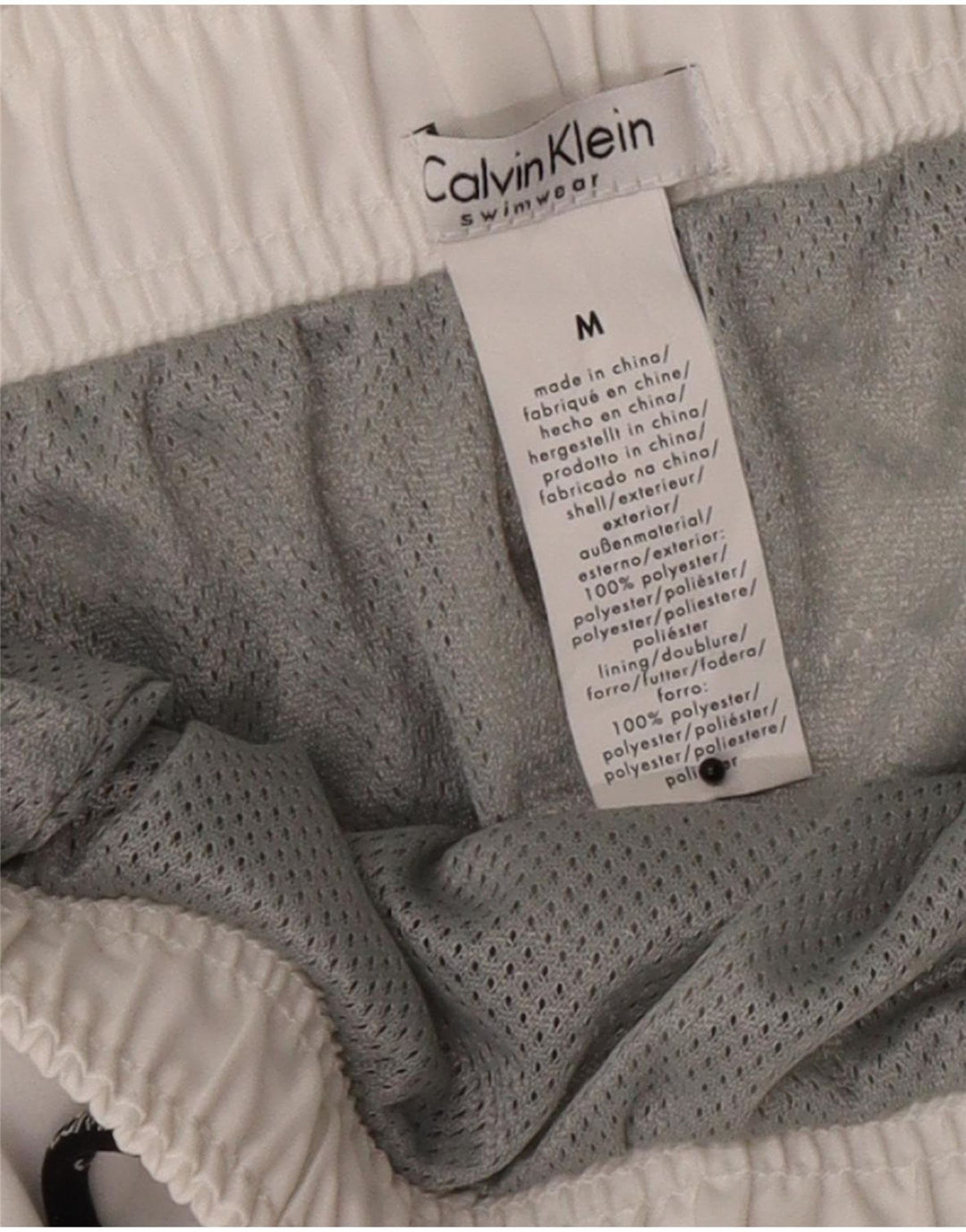Calvin Klein Bañador Con Estampado De Hombre En Color Blanco Mediano