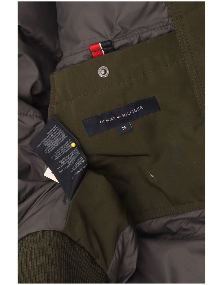 Tommy Hilfiger Chaqueta acolchada para hombre UK 38 Poliéster verde medio