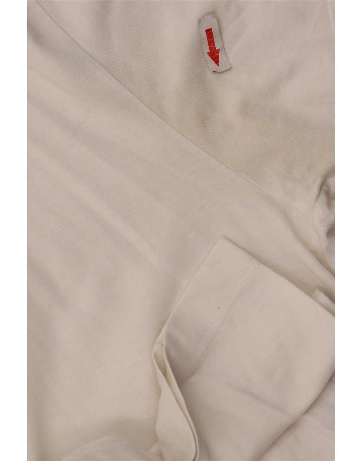 Fred Perry - Camiseta para hombre, talla grande, algodón blanco