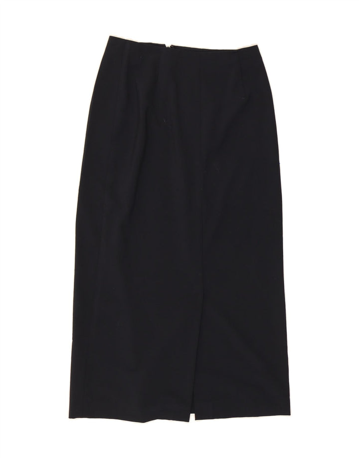 EDDIE BAUER Womens Maxi Skirt US 4 Small W26  Black Polyester Vintage Eddie Bauer and Second-Hand Eddie Bauer from Messina Hembry 