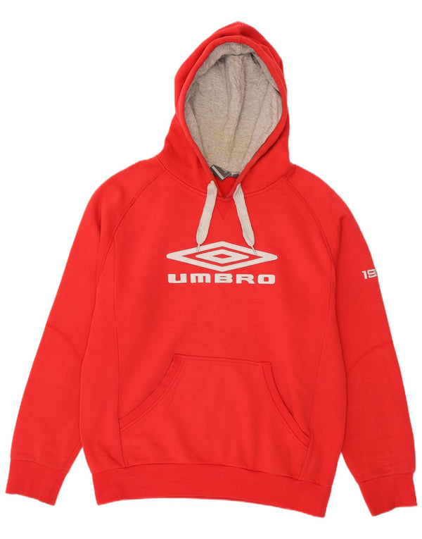 Umbro Jersey con capucha gráfica para hombre 2XL Algodón rojo