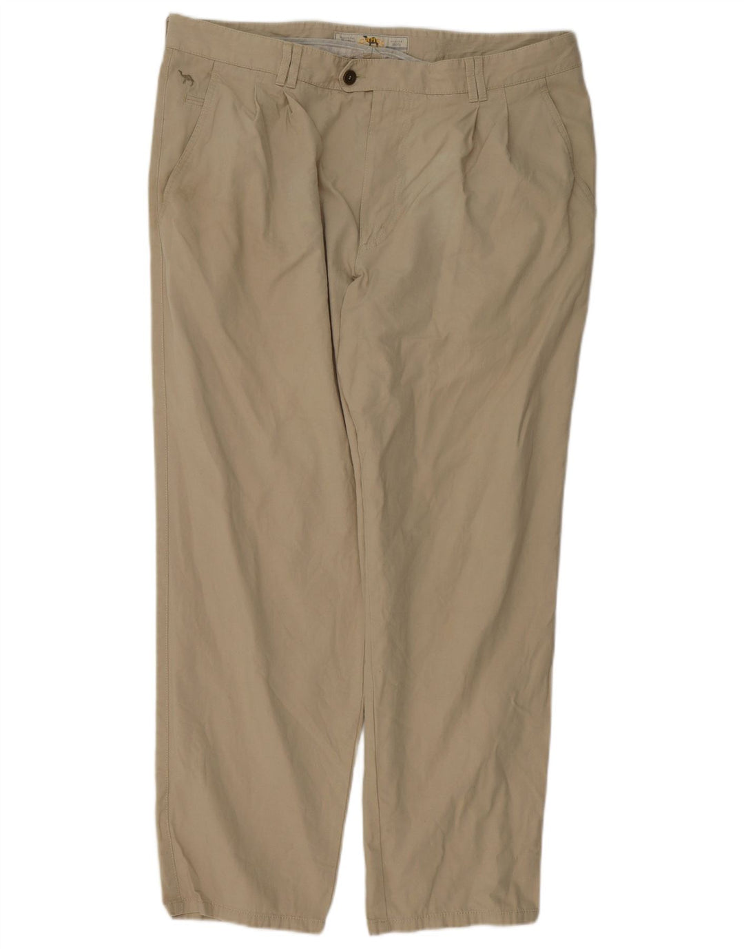 CAMEL ACTIVE Pantalón de traje con pinzas para hombre W40 L30 Algodón beige
