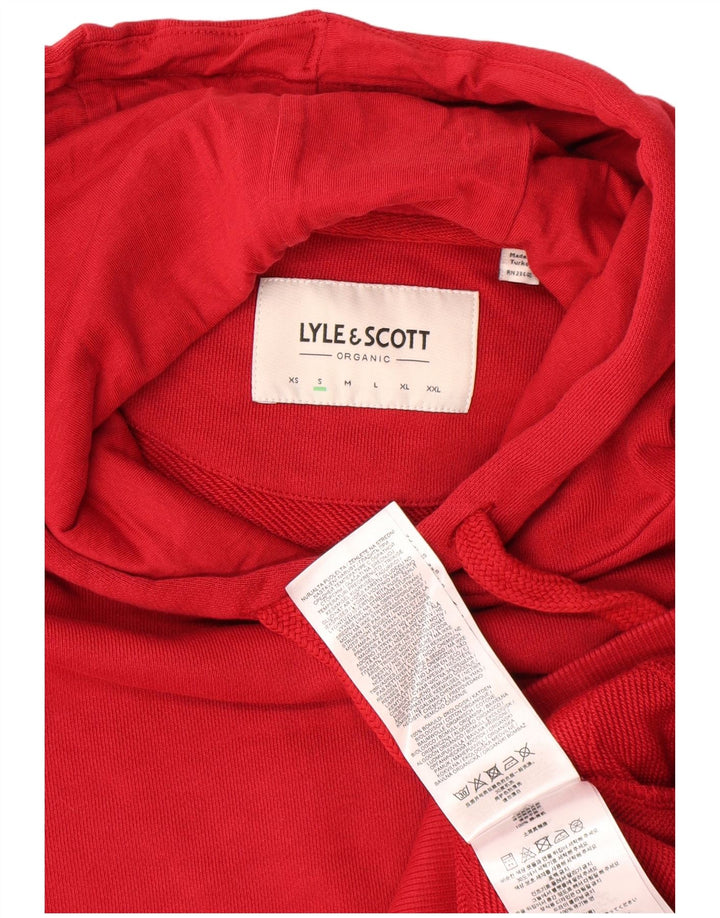 Lyle & Scott - Sudadera con capucha para hombre, talla pequeña, algodón rojo