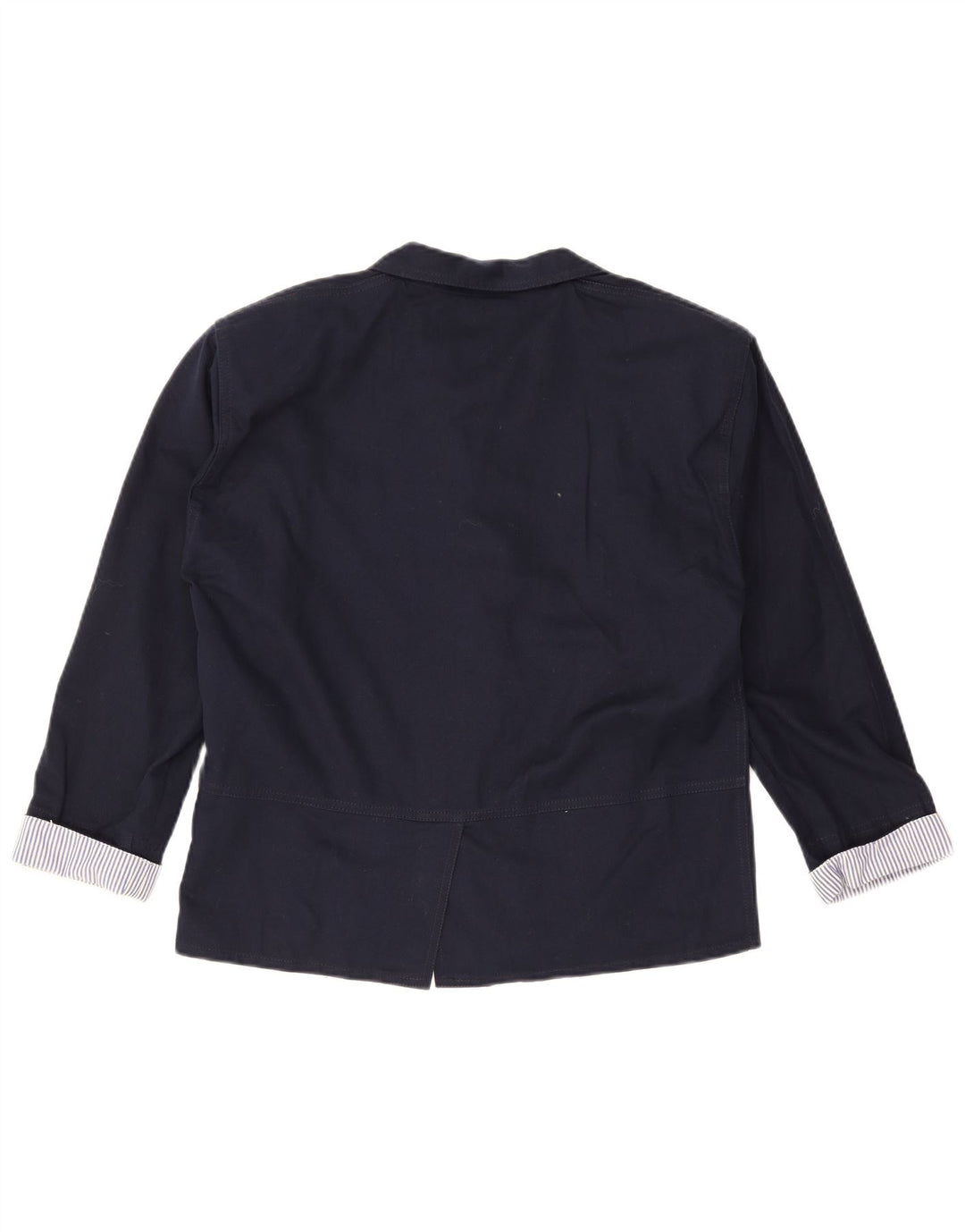 Vintage hombres 2 botones Blazer chaqueta Reino Unido 38 azul marino medio
