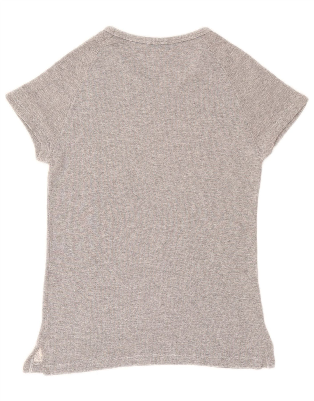 Fred Perry Camiseta Mujer Top UK 10 Small Gris Algodón