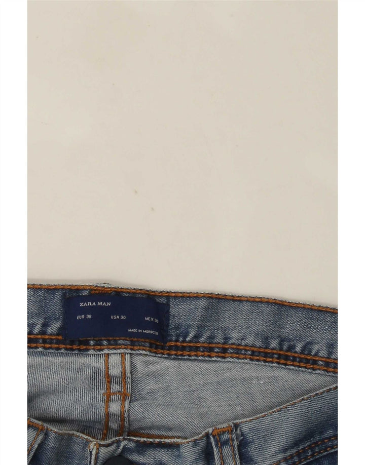 Zara Mens Slim Jeans EU 38 Small W30 L32 Azul