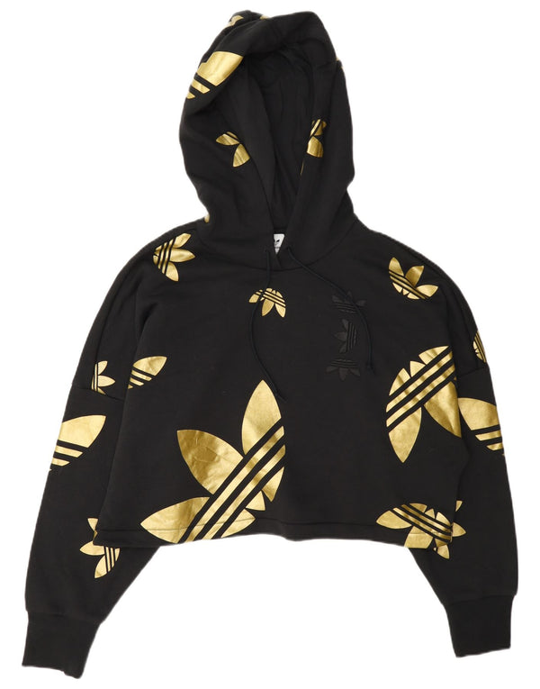 Adidas - Sudadera con capucha para mujer, talla grande, color negro