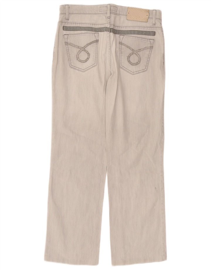 Vaqueros Trussardi Mujer Rectos W30 L27 Gris Algodón