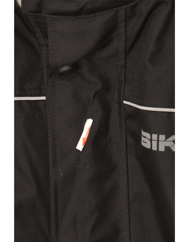 Biker Chaqueta Biker Racer para hombre Talla 50 Mediana Negro Colorblock Poliéster