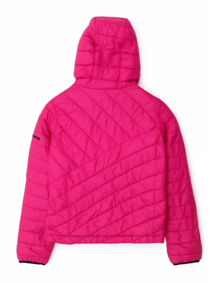 Columbia Chaqueta Acolchada Con Capucha Niñas 7-8 Años Small Rosa Poliéster