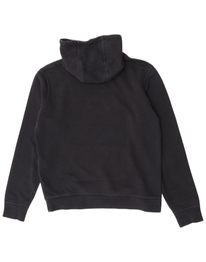 Nike Sudadera con capucha gráfica para hombre, jersey de algodón negro mediano