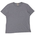 Cos Camiseta regular para hombre Top grande de algodón moteado azul