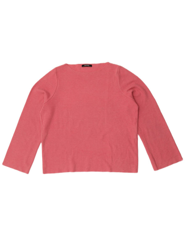 Zara Mujer Trafaluc Top Extragrande Manga Larga UK 10 Small Rosa Algodón