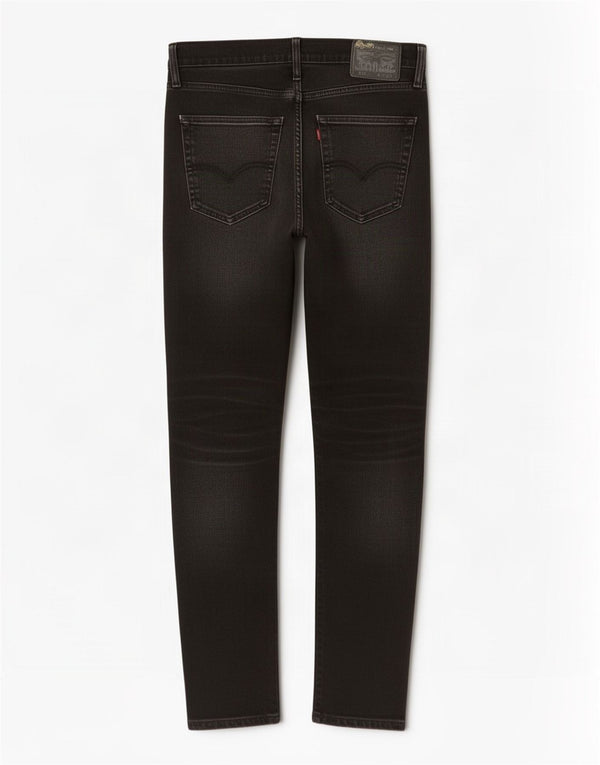 Levi's Hombre 512 Slim Tapered Jeans W31 L32 Algodón Negro