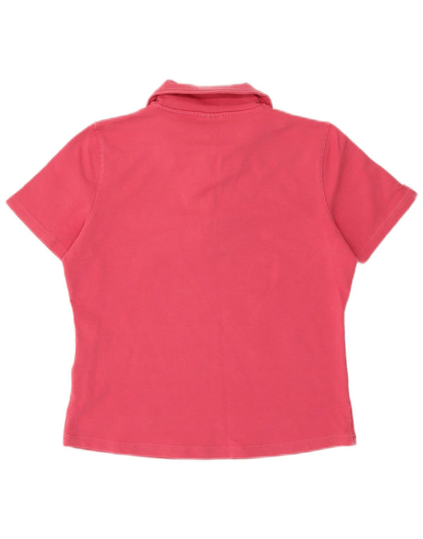 BARBOUR Polo para mujer UK 12 Medium Pink