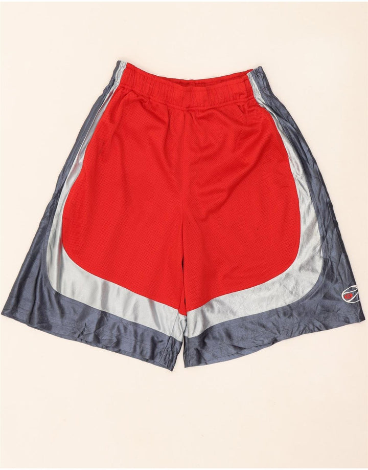 RUSSELL ATHLETIC Pantalones cortos deportivos para niños 14-15 años Grande Rojo Colorblock