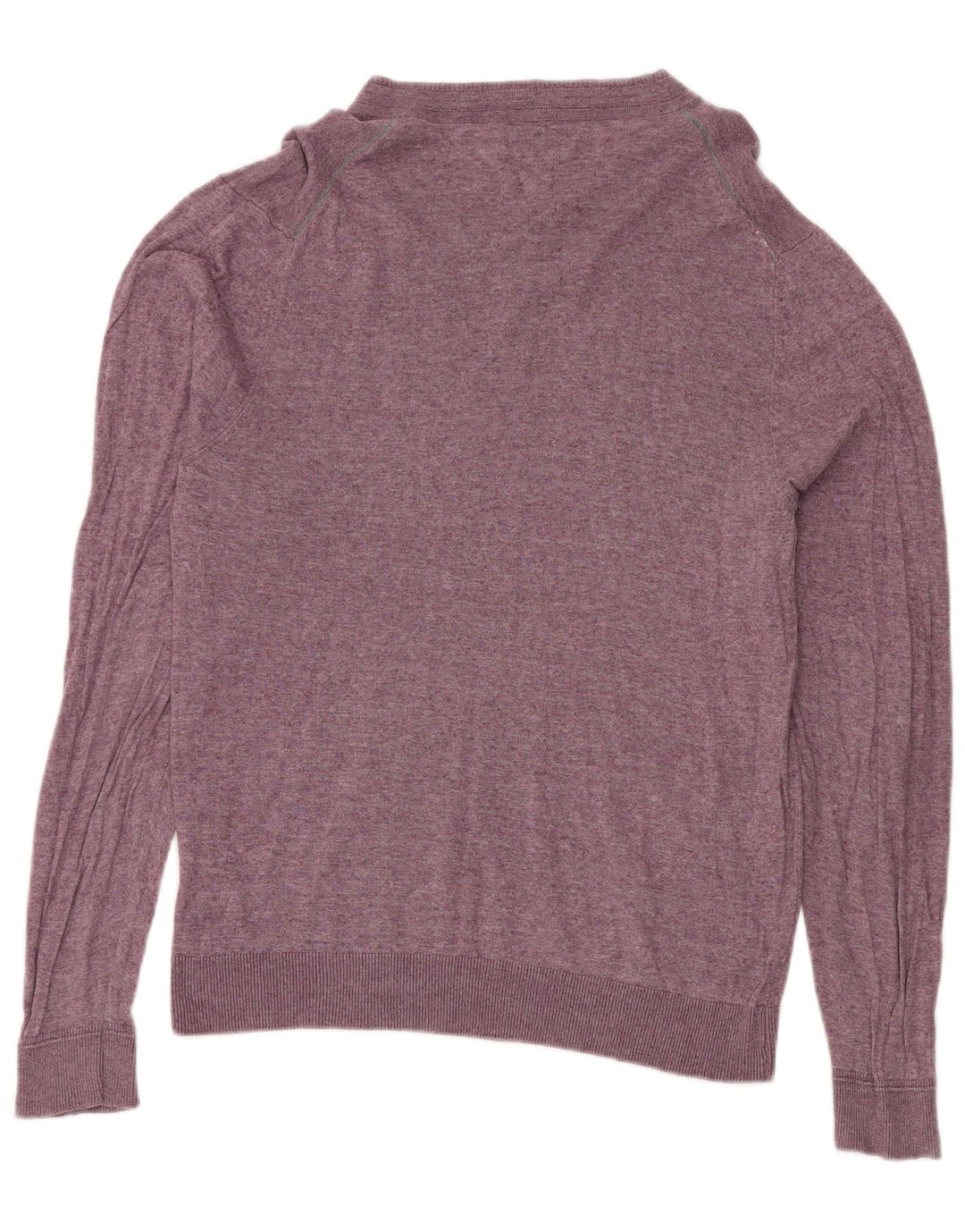 Marks & Spencer Jersey Regular Fit con Cuello en V para Hombre Púrpura Medio