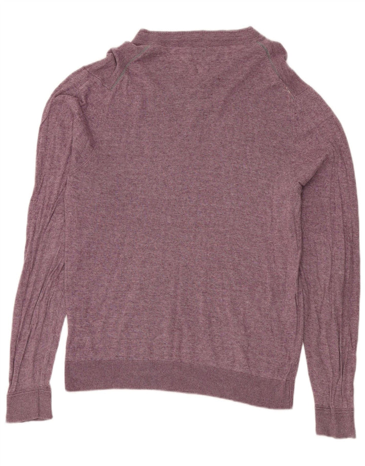 Marks & Spencer Jersey Regular Fit con Cuello en V para Hombre Púrpura Medio