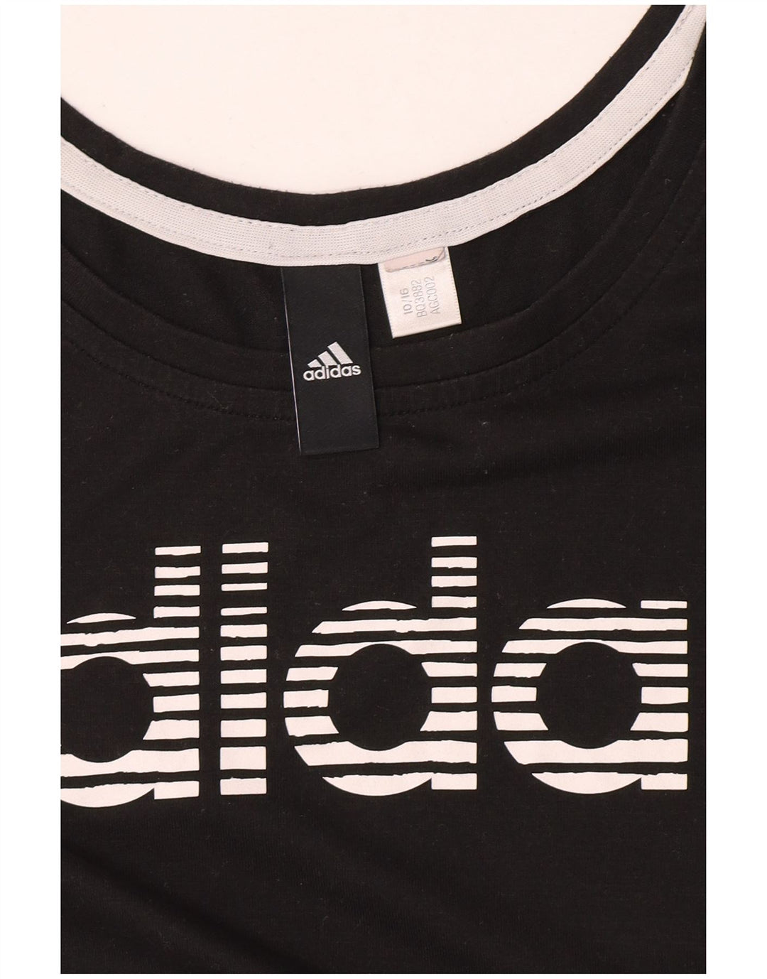 Adidas - Camiseta gráfica para mujer, talla 40, talla M, color negro
