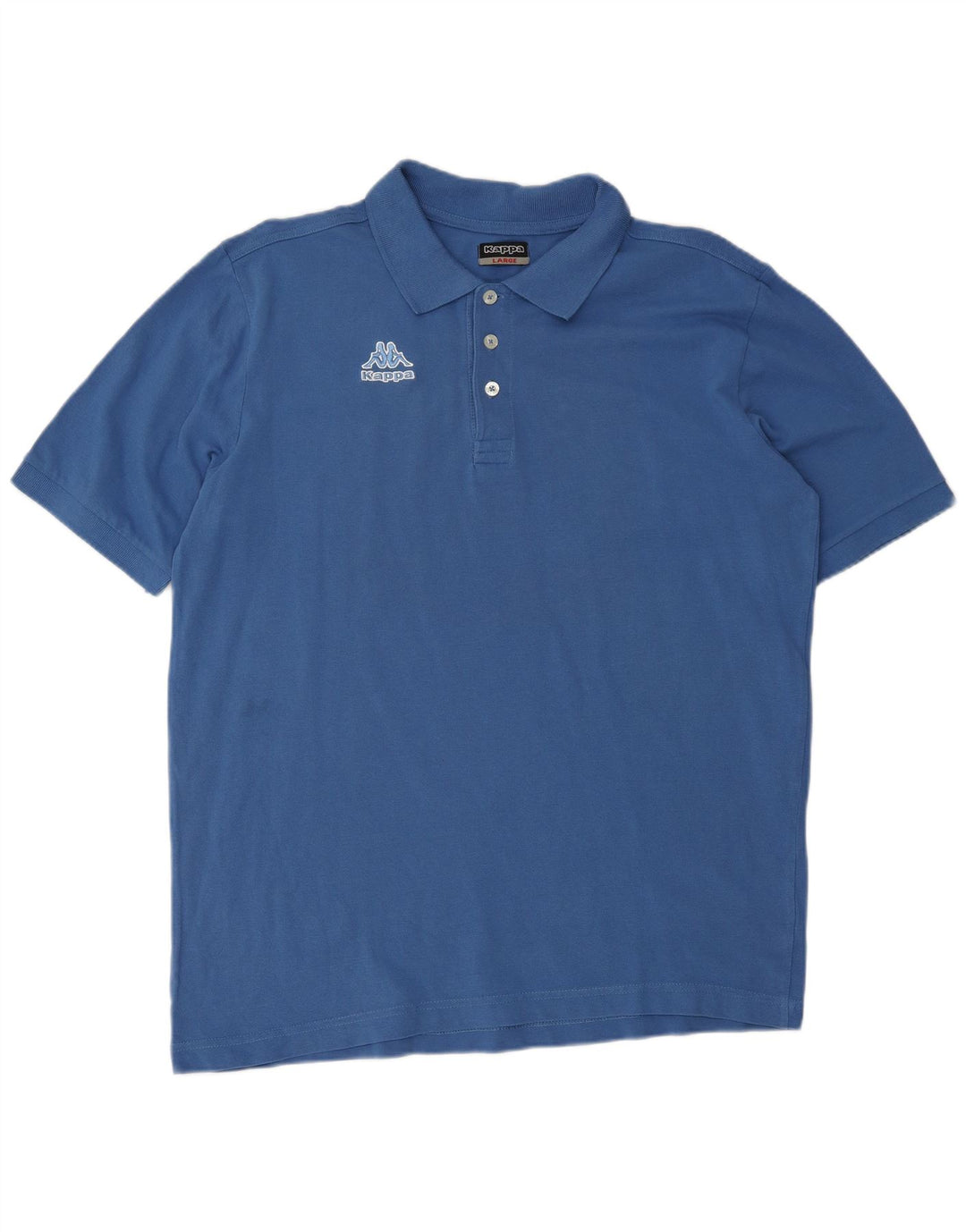 KAPPA Polo Hombre Grande Azul Algodón