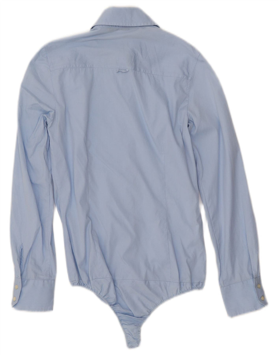 ZARA Mujer Body Manga Larga UK 6 XS Algodón Azul