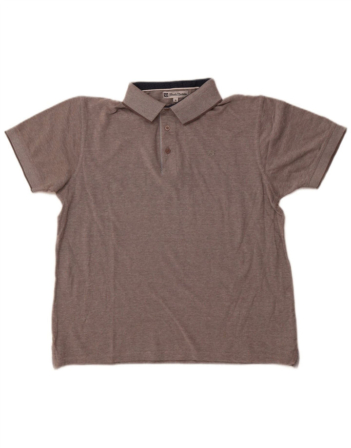 RENATO BALESTRA Polo Hombre XL Algodón Moteado Gris