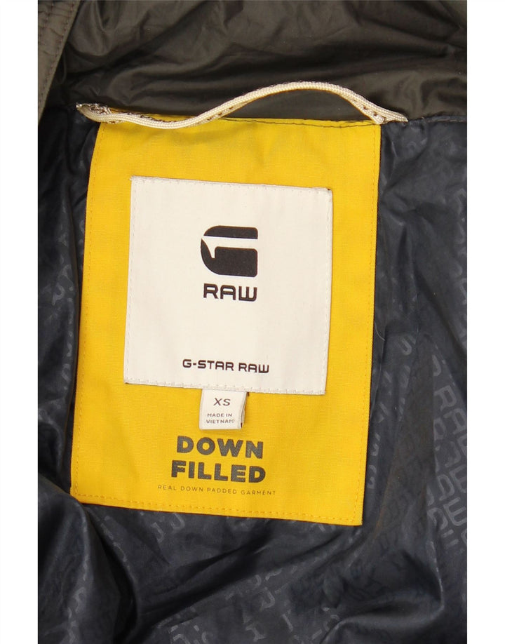 G-STAR Chaqueta acolchada holgada para hombre UK 34 XS Caqui