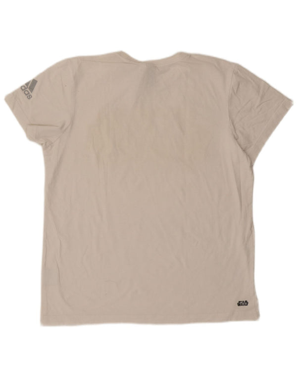 Adidas - Camiseta gráfica para hombre de Star Wars, talla grande, algodón blanco