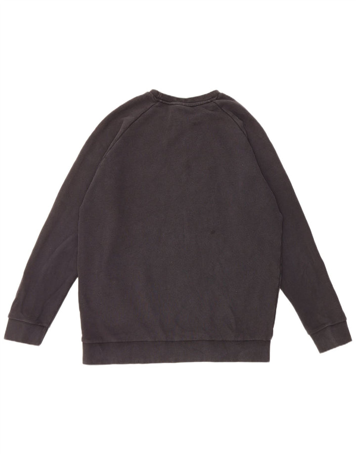 Adidas Hombre Sudadera Jumper Grande Negro Algodón