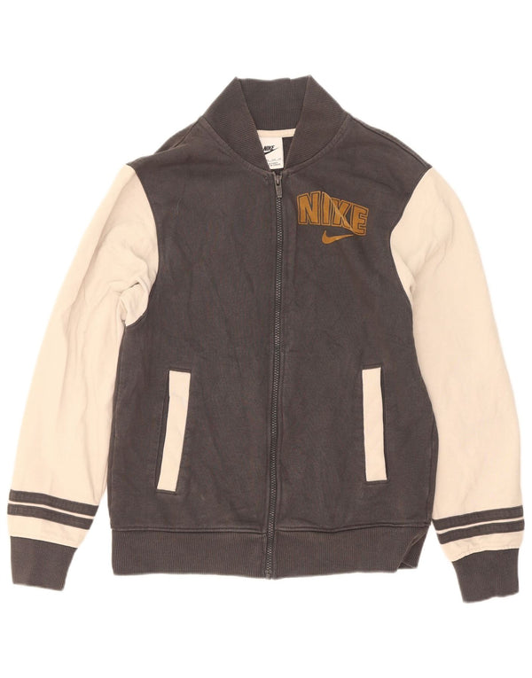 Nike - Chaqueta de chándal con gráfico para hombre (talla XS), algodón color block gris