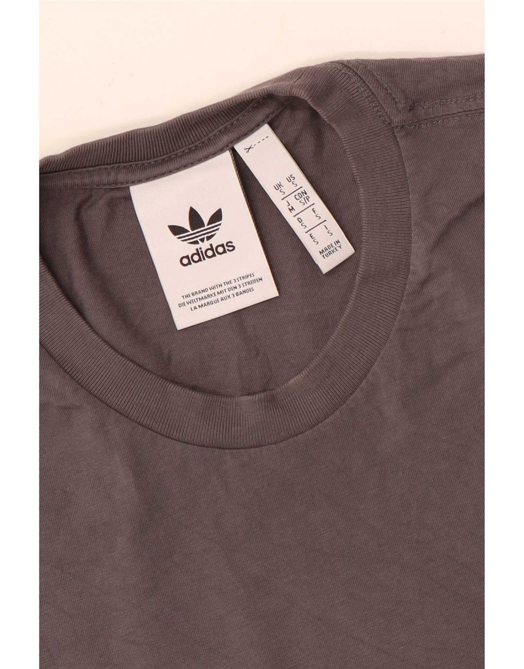 Camiseta Adidas Hombre Top Small Gris