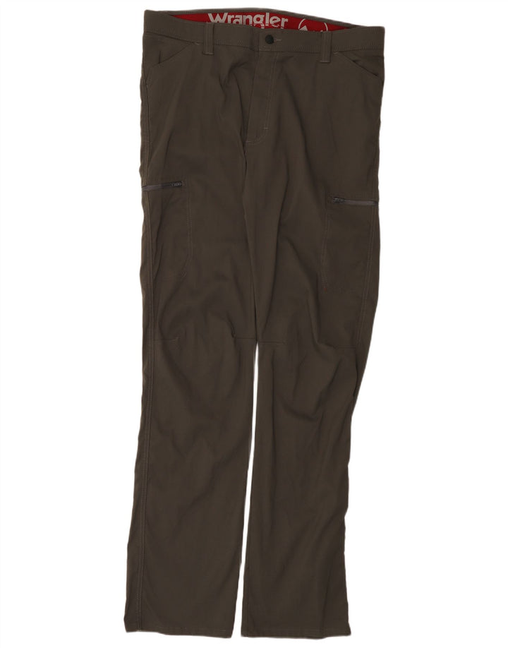 WRANGLER Pantalones cargo rectos para hombre W36 L34 Nylon gris