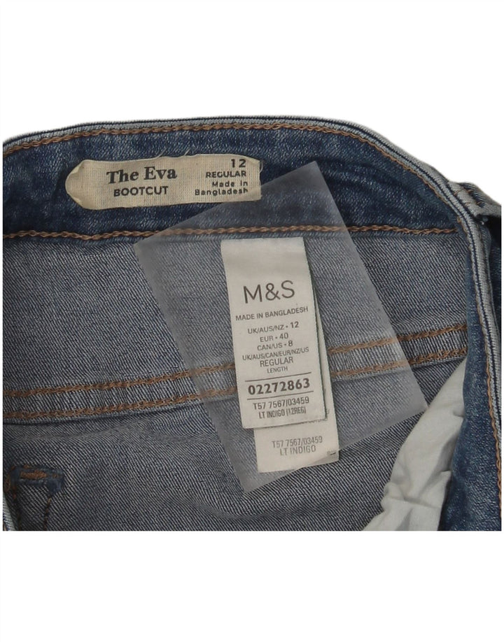 Marks & Spencer Jeans The Ivy Bootcut para Mujer UK 12 Medium W30 L29 Azul