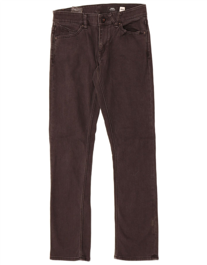 Volcom Vaqueros rectos ajustados Vorta para hombre W28 L31 Algodón negro