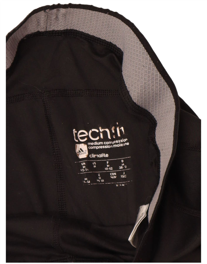 ADIDAS Leggings Climalite para mujer Reino Unido 12/14 Mediano Negro Poliéster