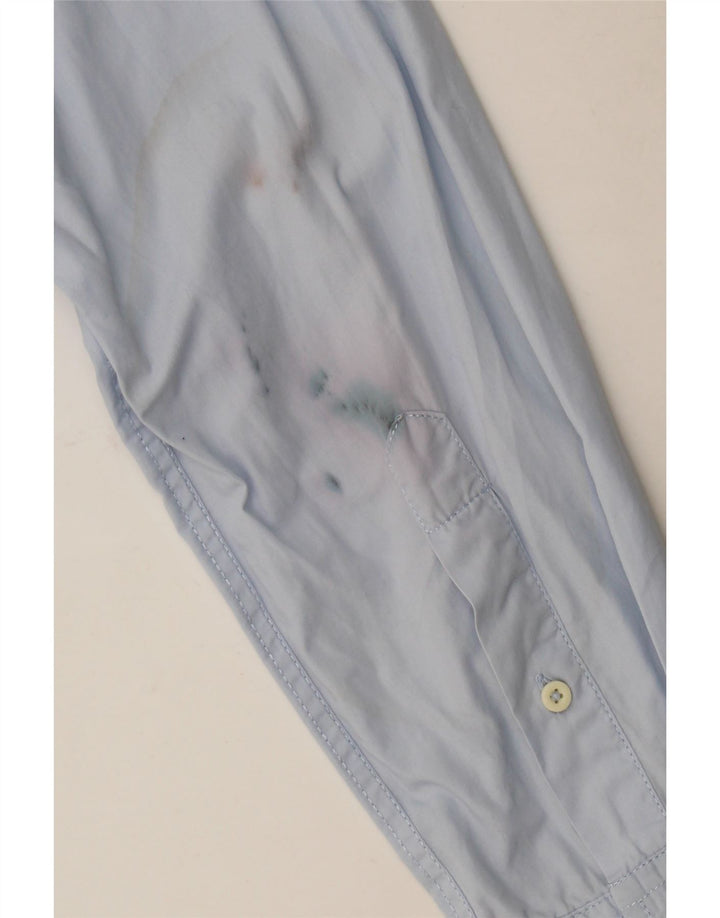 Camisa Benetton Hombre Azul Medio