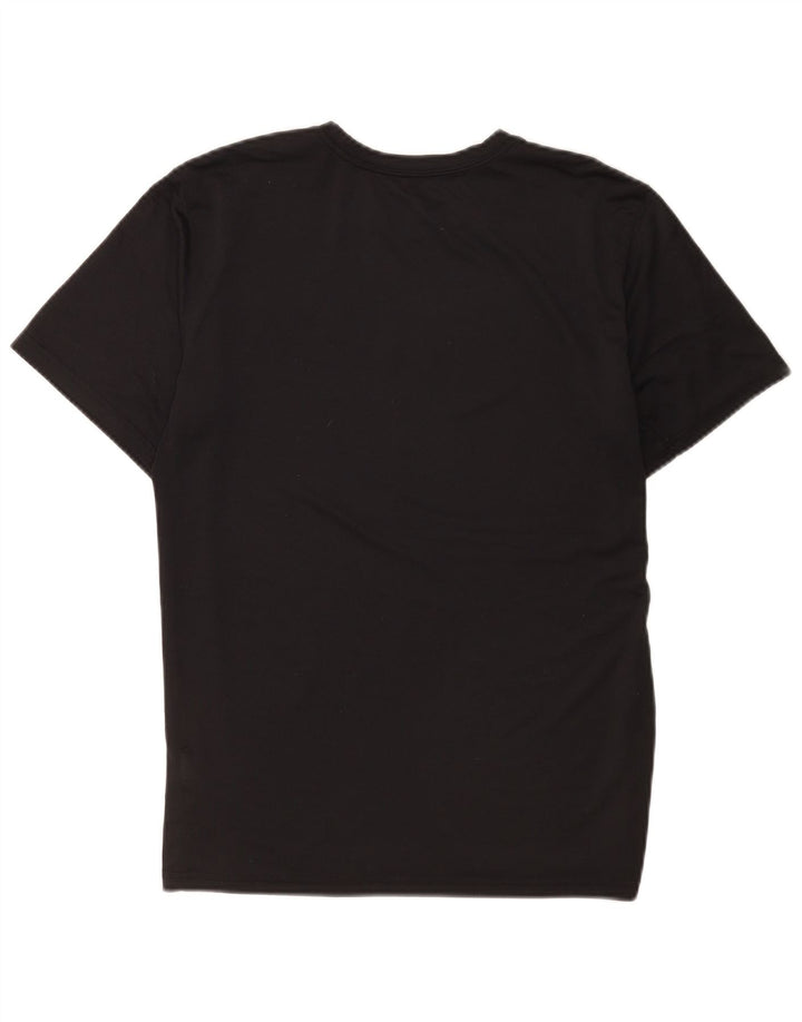 Nike Dri Fit Regular Graphic Camiseta para Mujer UK 40 Grande Poliéster Negro